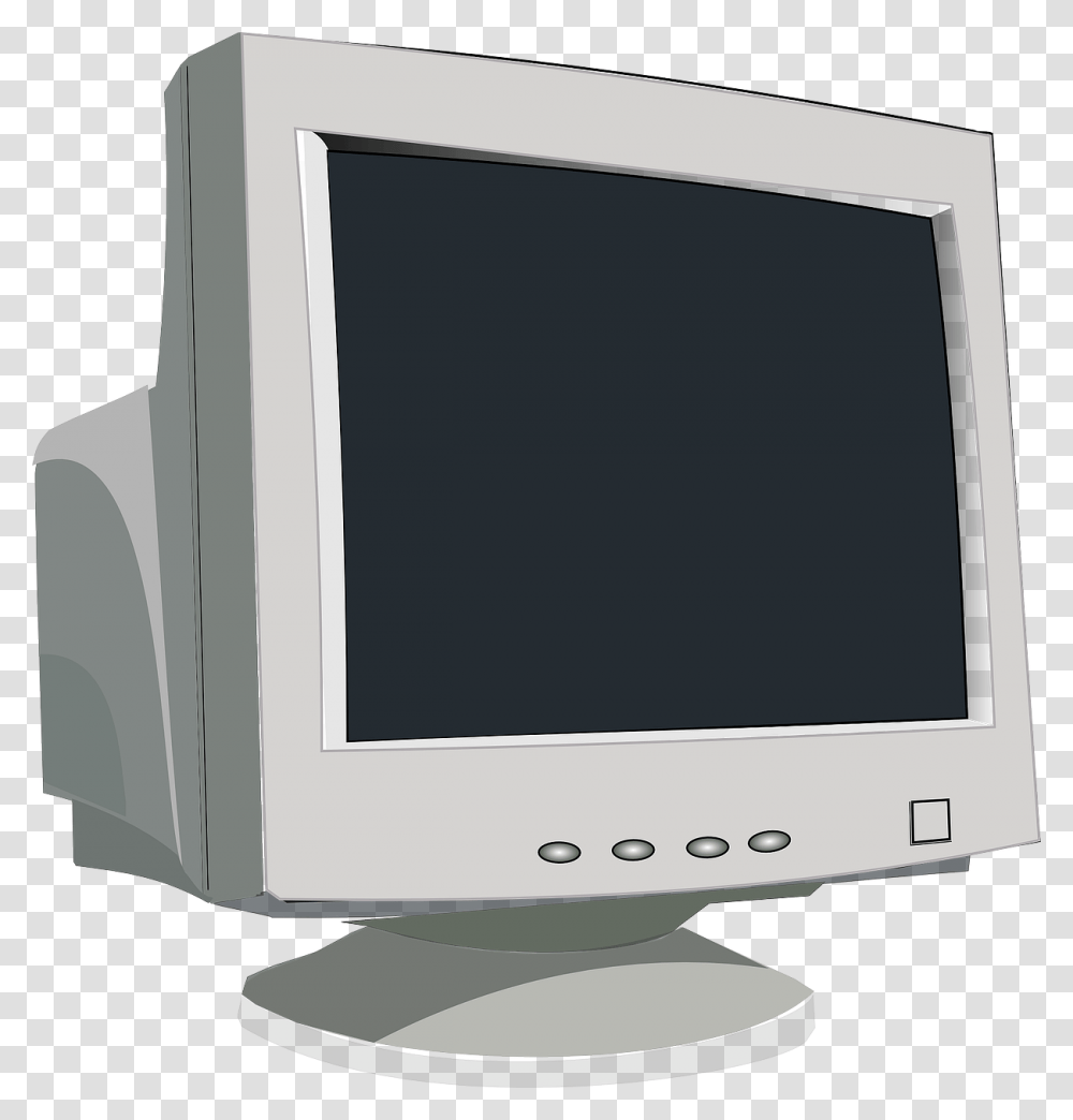 Old Computer Monitor, Screen, Electronics, Display, TV Transparent Png