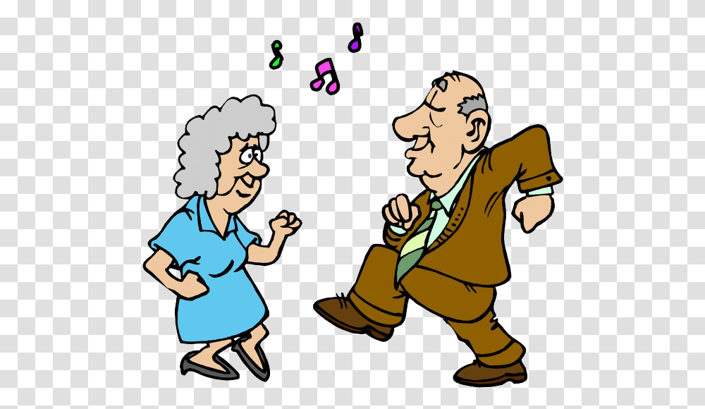 Old Couple Dancing Clipart Cartoon Old People Dancing, Person, Female, Girl, Kneeling Transparent Png