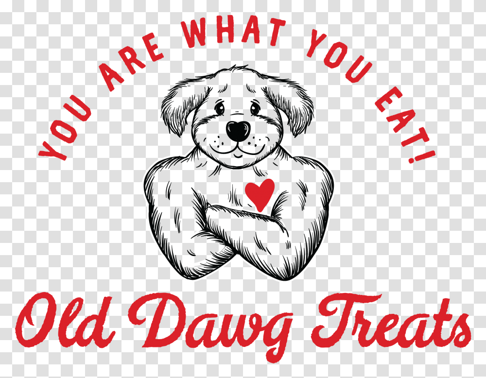 Old Dawg Raw Baked Natural Dog Treats Illustration, Logo, Word Transparent Png