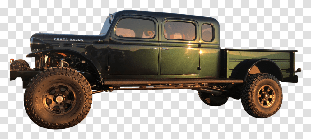Old Dodge Power Wagon 4 Door, Wheel, Machine, Car, Vehicle Transparent Png