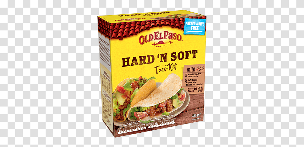 Old El Paso Taco Hard Soft, Food, Sandwich, Burger Transparent Png