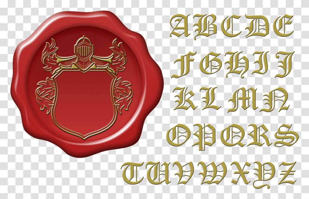 Old English Font, Wax Seal, Ketchup, Food Transparent Png