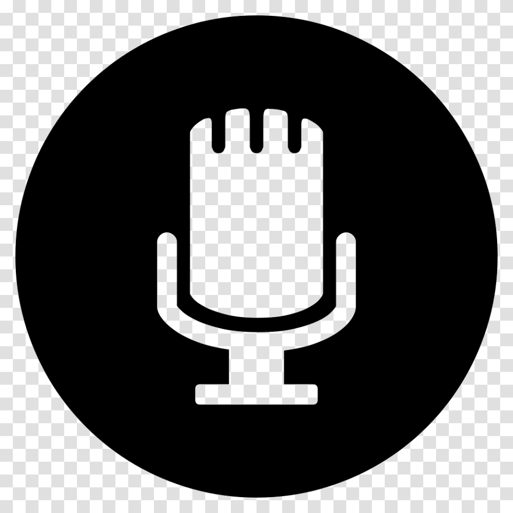 Old Fashion Microphone Button Icon Free Download, Label, Light Transparent Png