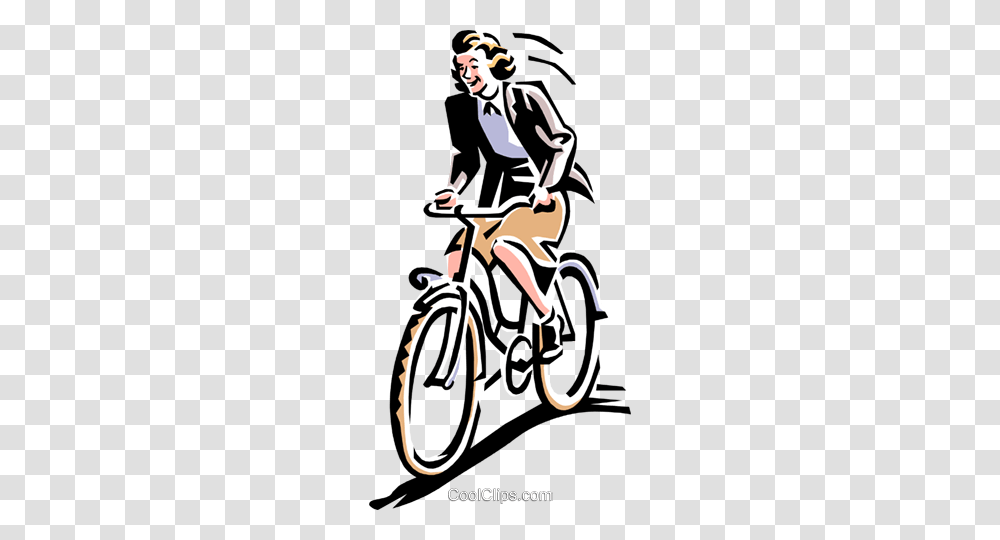Old Fashioned Bike Riding Royalty Free Vector Clip Art, Vehicle, Transportation, Bicycle, Person Transparent Png