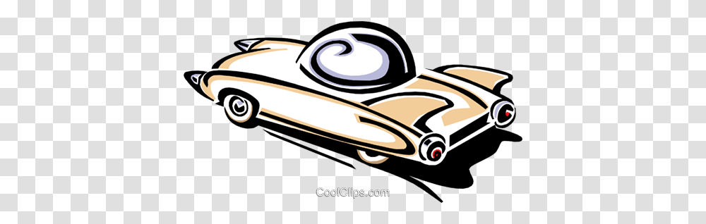 Old Fashioned Car Royalty Free Vector Clip Art Illustration, Spaceship, Aircraft, Vehicle, Transportation Transparent Png