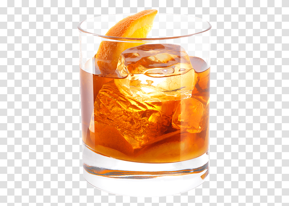 Old Fashioned Cocktail, Liquor, Alcohol, Beverage, Glass Transparent Png