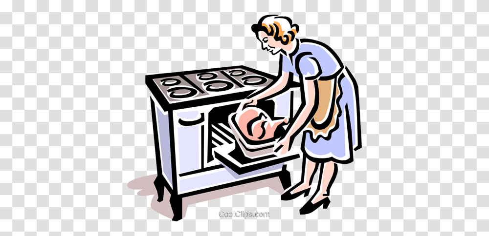 Old Fashioned Cooking Turkey Royalty Free Vector Clip Art, Oven, Appliance, Stove, Burner Transparent Png