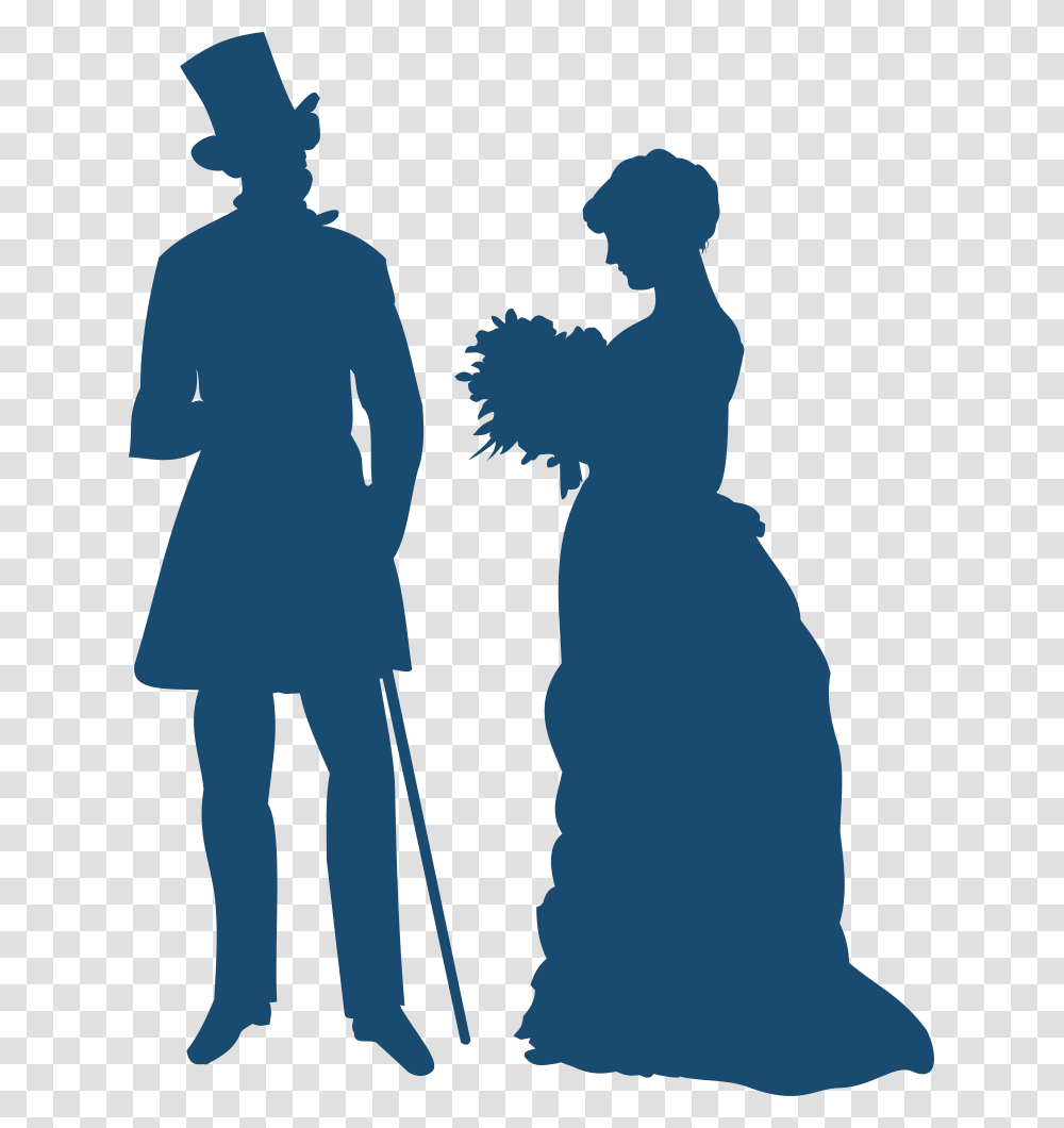 Old Fashioned Couple Silhouette Old Fashioned, Sleeve, Person, Dress Transparent Png