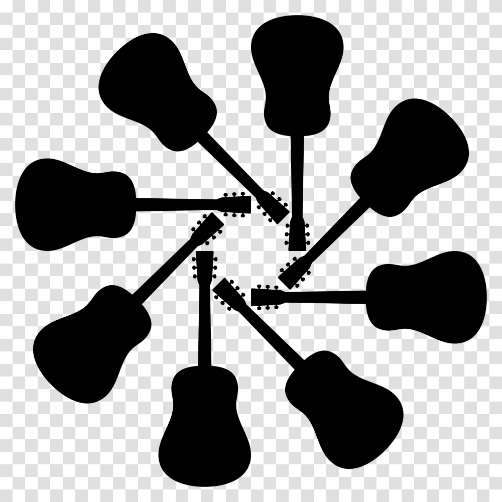 Old Fashioned Guitar Silhouette Design Icons, Gray, World Of Warcraft Transparent Png