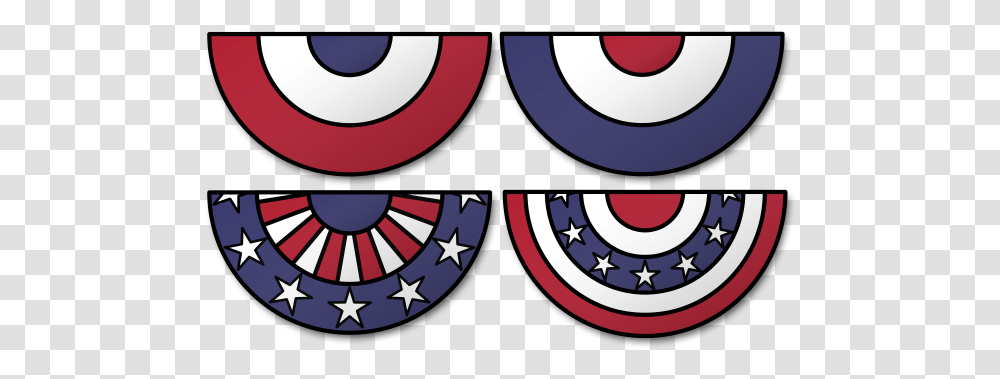 Old Fashioned Patriotic Bunting 4th Of July Bunting Clipart, Logo, Trademark Transparent Png