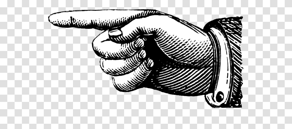 Old Fashioned Pointing Finger, Hand, Dinosaur, Animal, Attorney Transparent Png