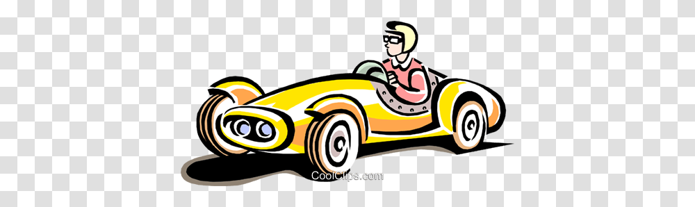 Old Fashioned Racecar Royalty Free Vector Clip Art Illustration, Vehicle, Transportation, Sports Car, Convertible Transparent Png