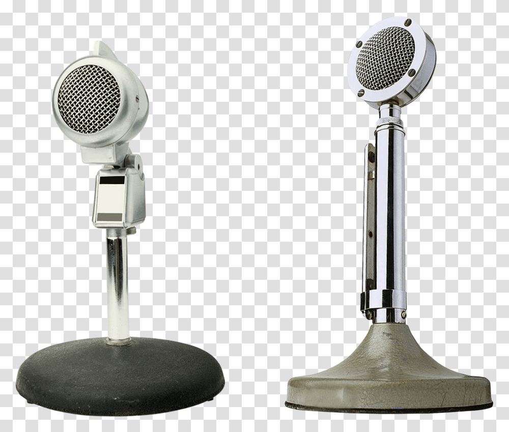 Old Fashioned Radio Microphones Microphone, Lamp, Electrical Device, Electronics, Crystal Transparent Png