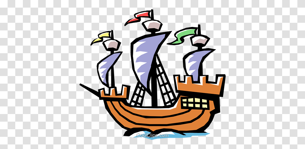 Old Fashioned Sailing Ship Royalty Free Vector Clip Art, Doodle, Drawing, Book, Knight Transparent Png