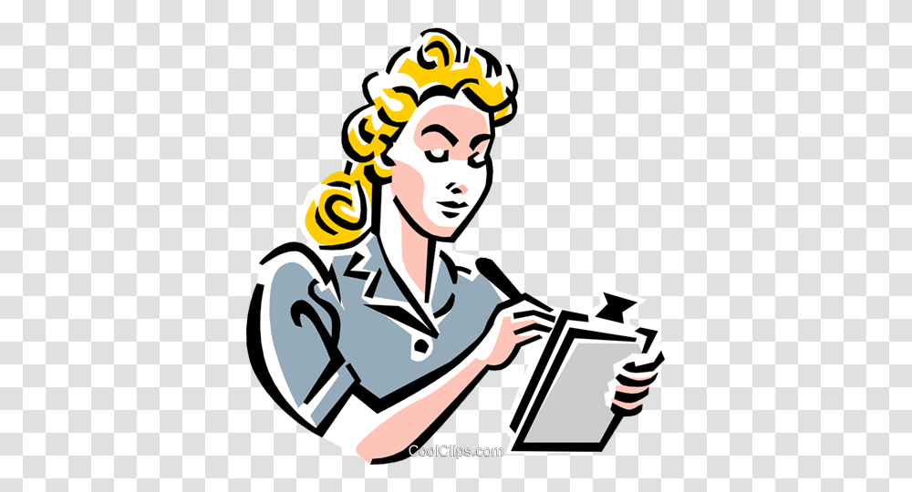 Old Fashioned Secretary Royalty Free Vector Clip Art Illustration, Tin, Can, Person, Human Transparent Png