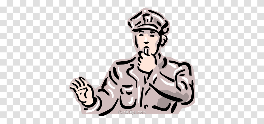 Old Fashioned Traffic Cop Royalty Free Vector Clip Art, Hand, Drawing, Soil, Face Transparent Png