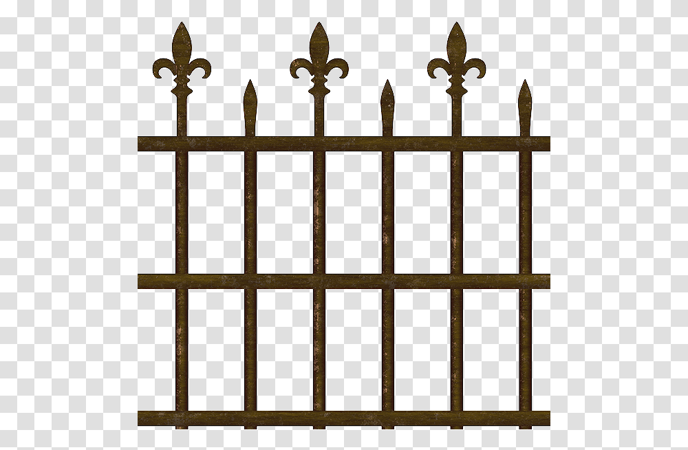Old Fence Old Metal Fence, Gate, Silhouette Transparent Png