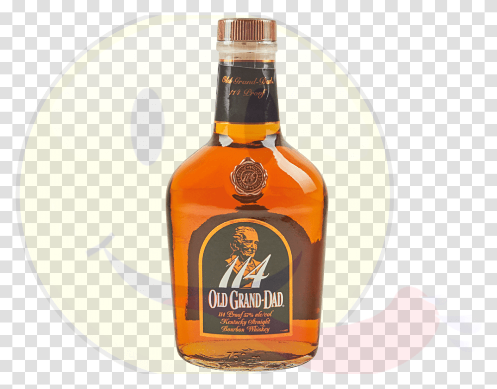 Old Grand Dad 114 Proof Old Grand Dad Bourbon Whiskey 114 Barrel Strength, Liquor, Alcohol, Beverage, Drink Transparent Png