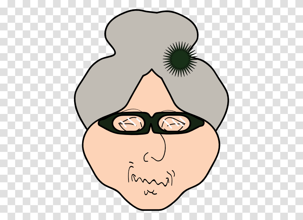 Old Grandma Clipart, Face, Plant, Doodle, Drawing Transparent Png