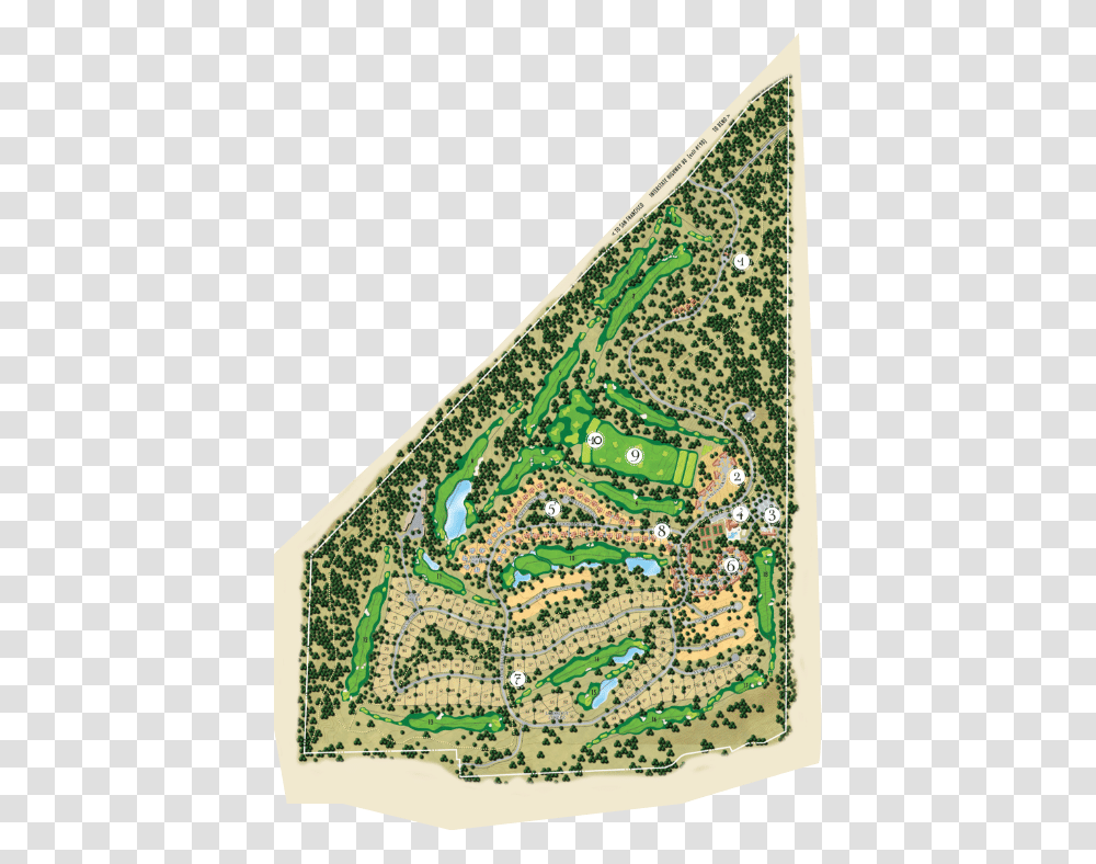 Old Greenwood Golf Map, Diagram, Landscape, Outdoors, Nature Transparent Png