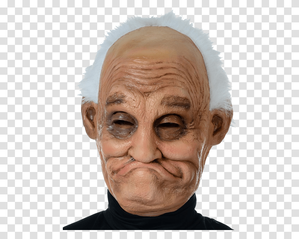 Old Hair Scary Old Man Face, Head, Person, Human, Mask Transparent Png