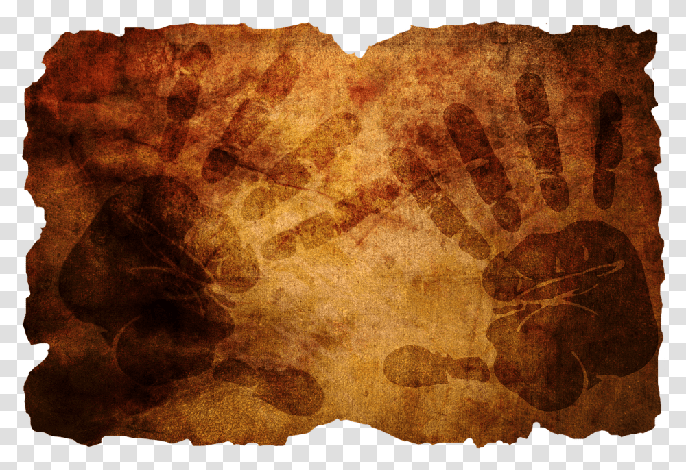 Old Handprint, Fossil, Rug, Painting Transparent Png