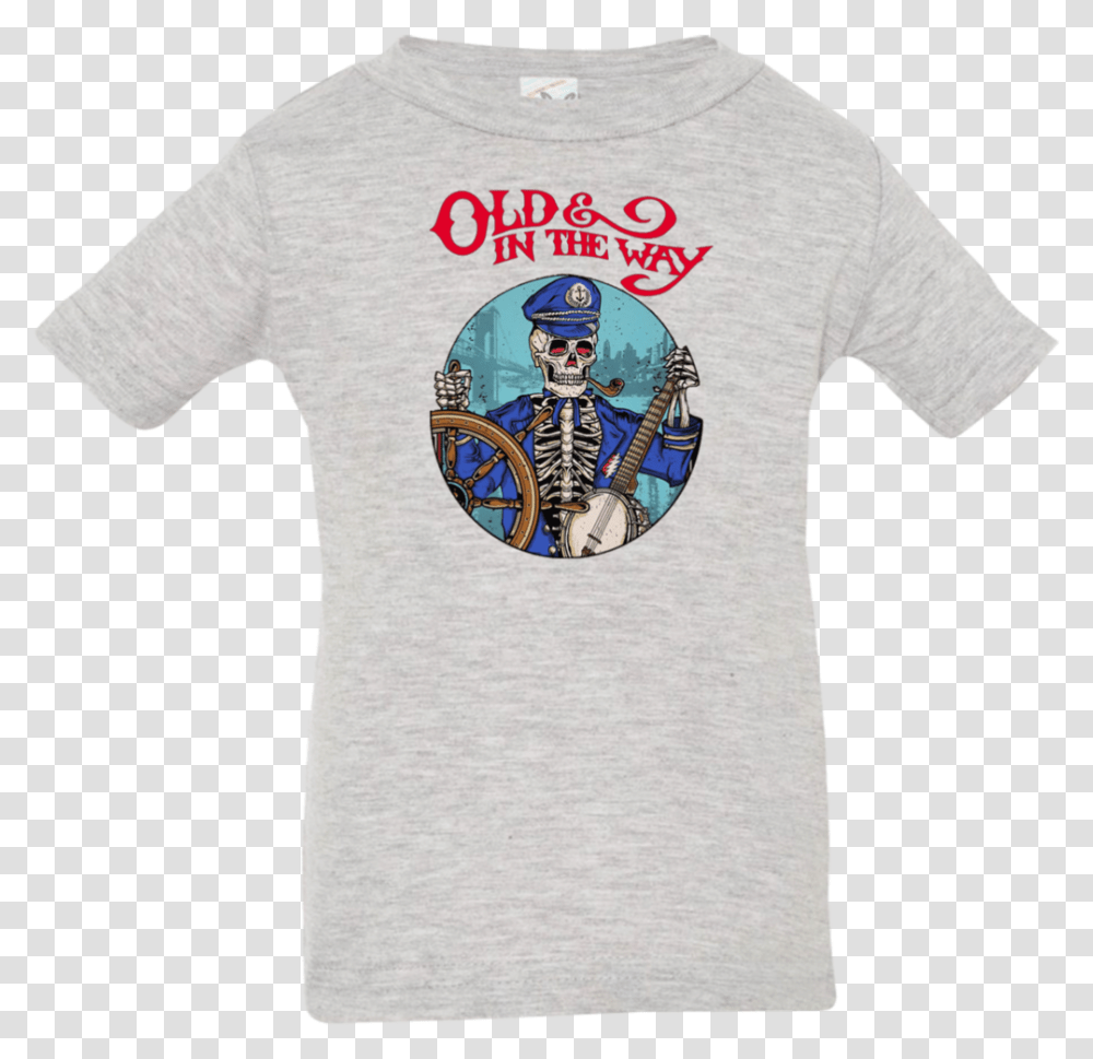 Old In The Way Skeleton Infant Jersey T Shirt Captain America, Apparel, T-Shirt, Sleeve Transparent Png