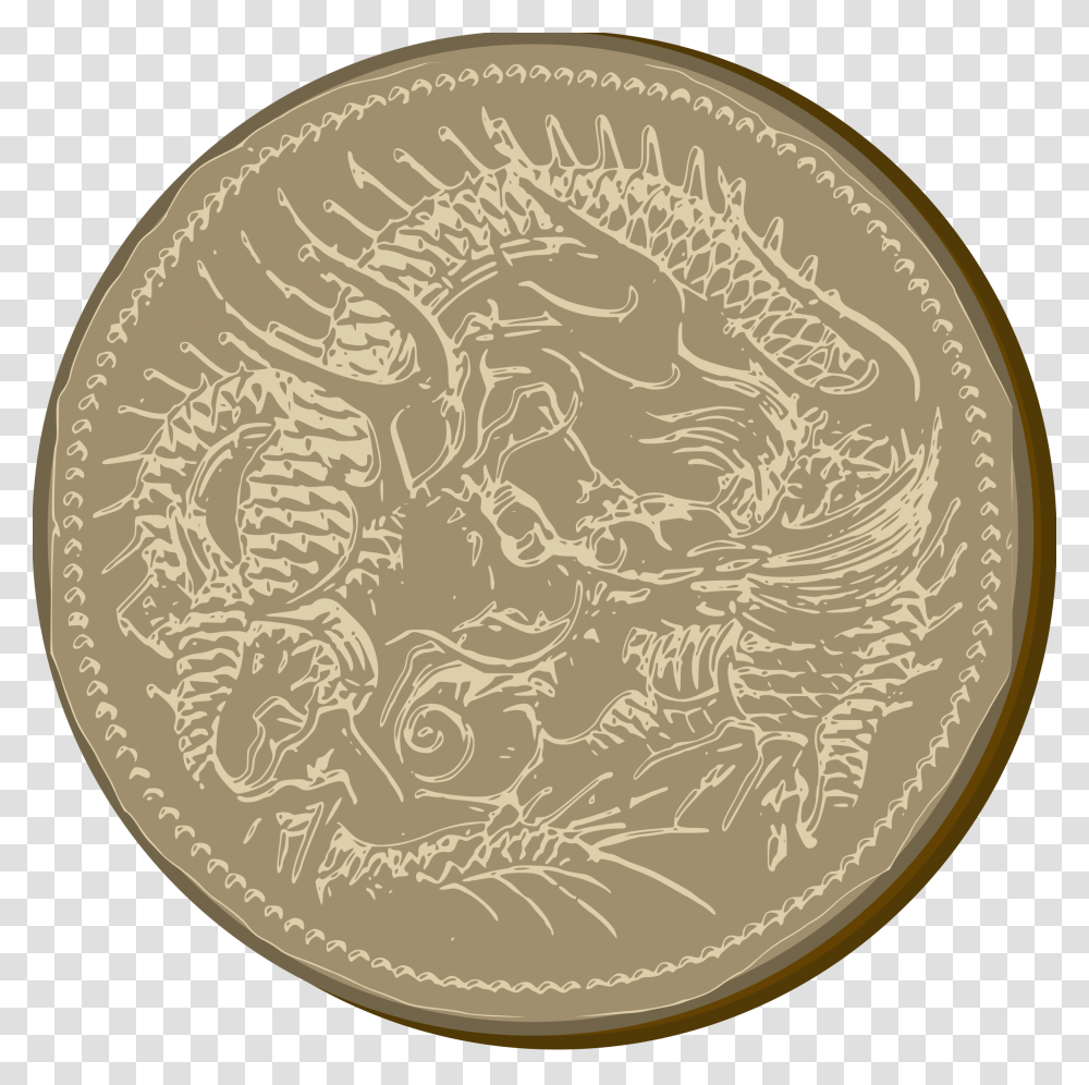 Old Japanese Coins, Rug, Money, Gold Transparent Png