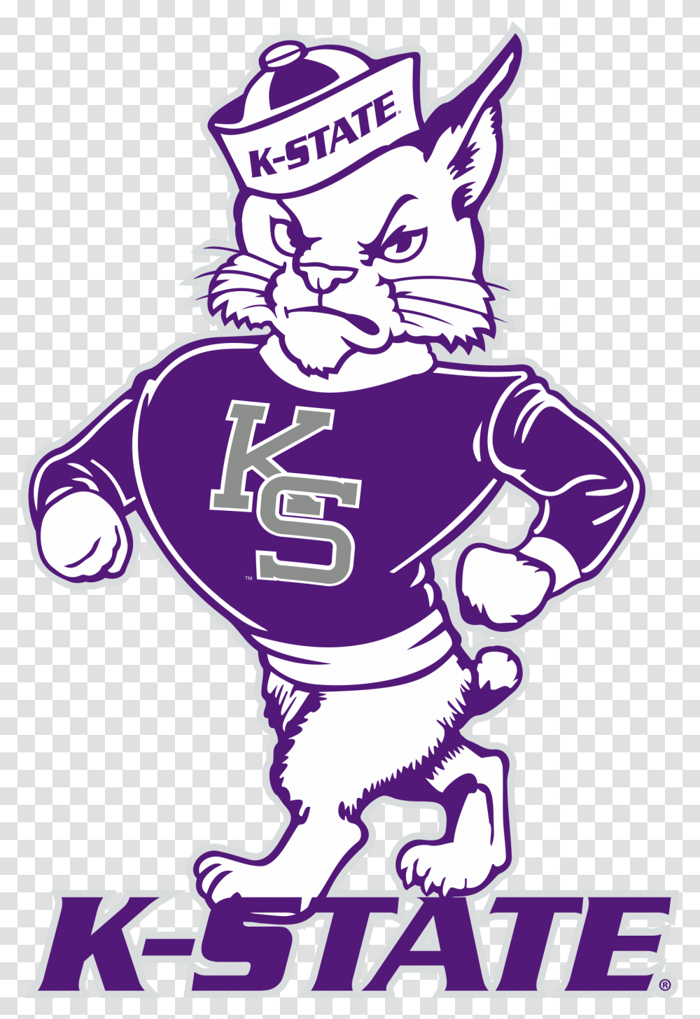 Old Kansas State Wildcats Logo, Apparel, Mascot, Helmet Transparent Png