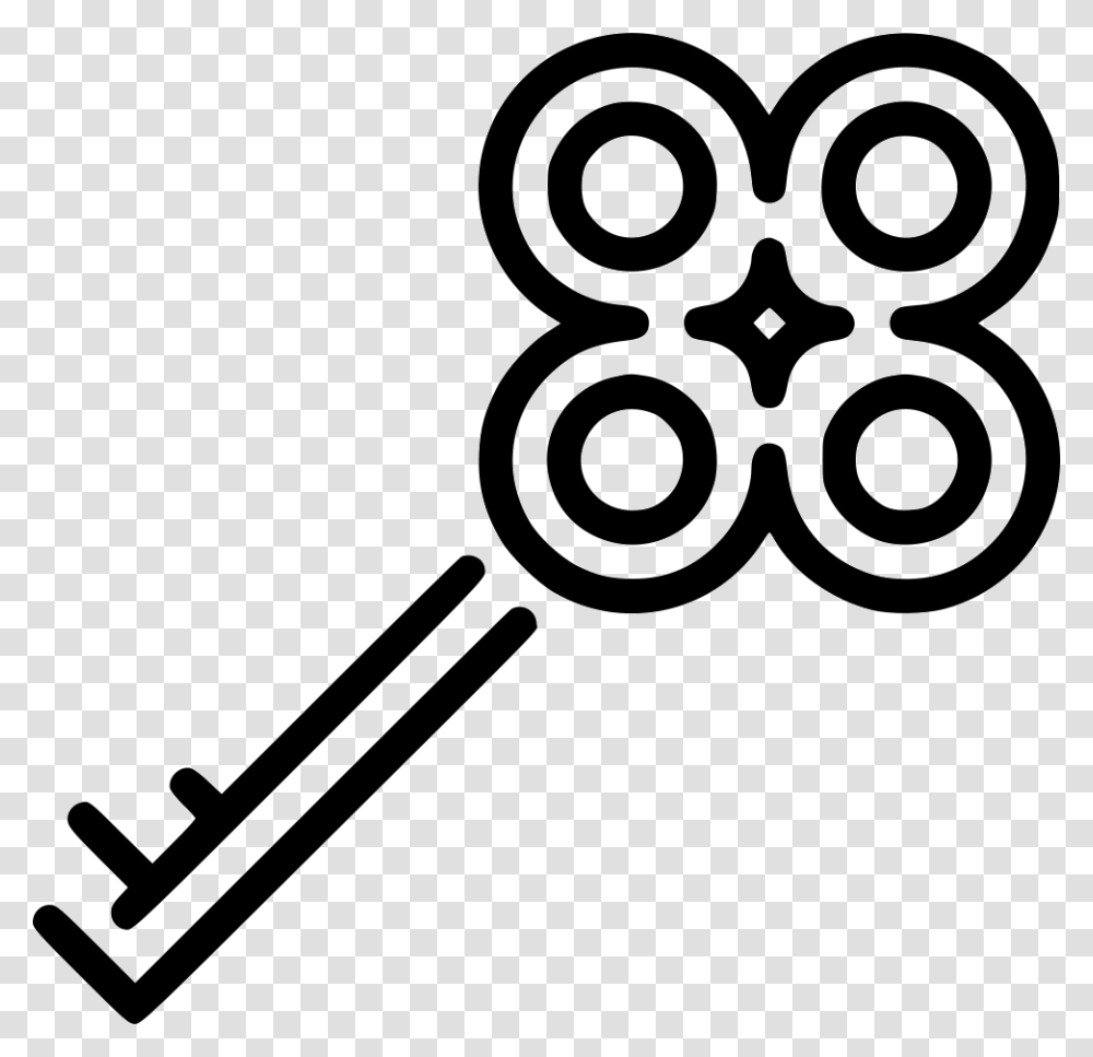 Old Key Icon, Stencil, Number Transparent Png