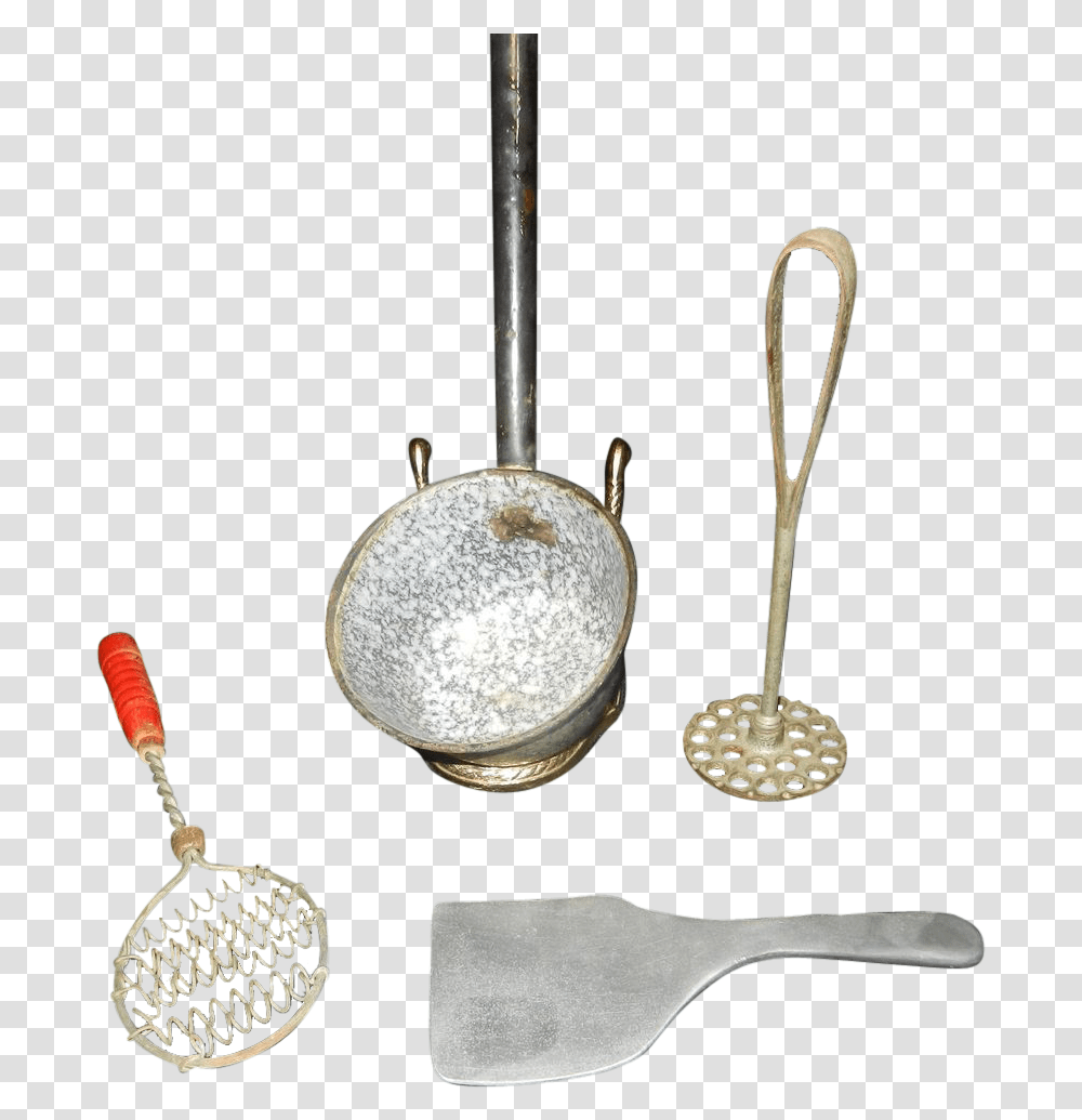 Old Kitchen Utensils Frying Pan, Cutlery, Spoon, Bowl, Porcelain Transparent Png