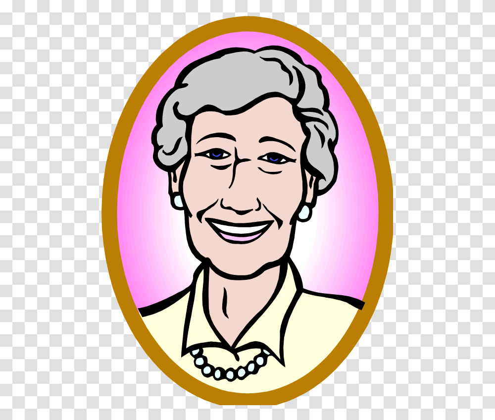 Old Lady Clip Art, Face, Person, Head, Label Transparent Png