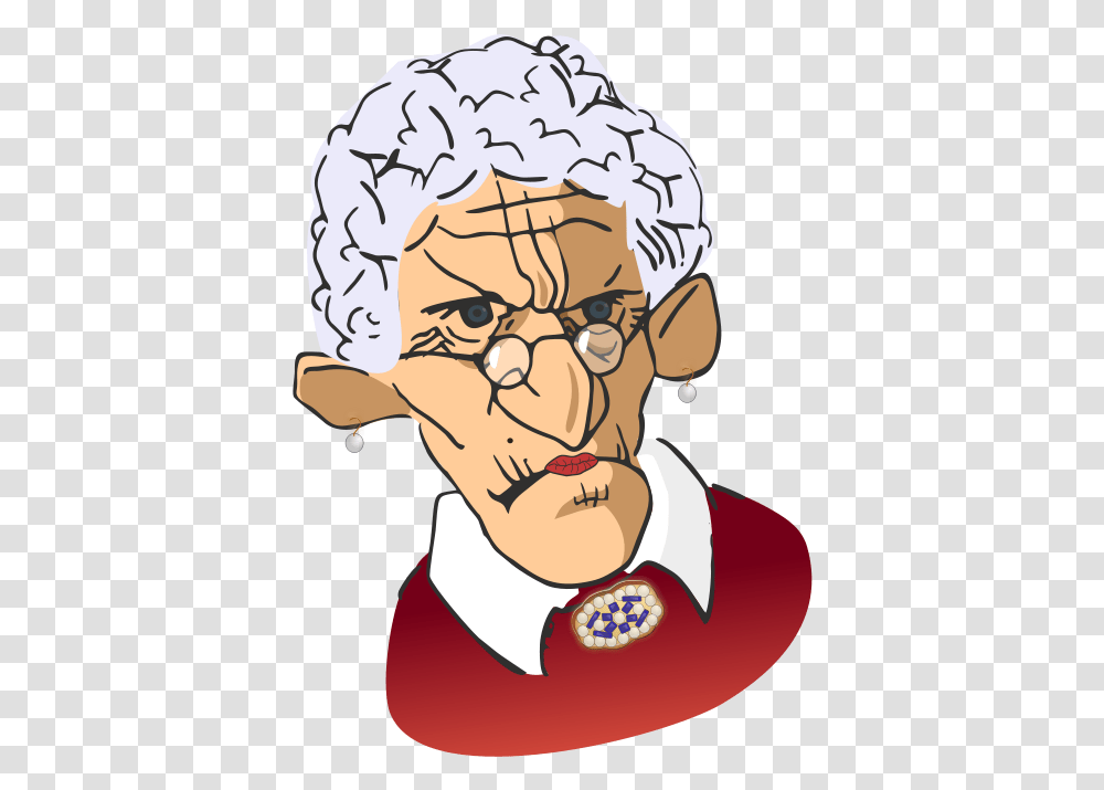 Old Lady Download Free Clip Art Angry Old Woman Cartoon, Person, Human, Chef, Face Transparent Png