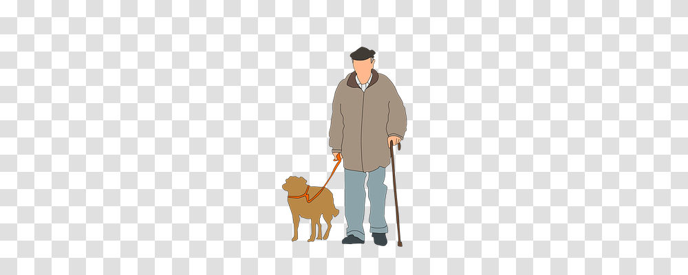 Old Man Person, Strap, Human, Leash Transparent Png