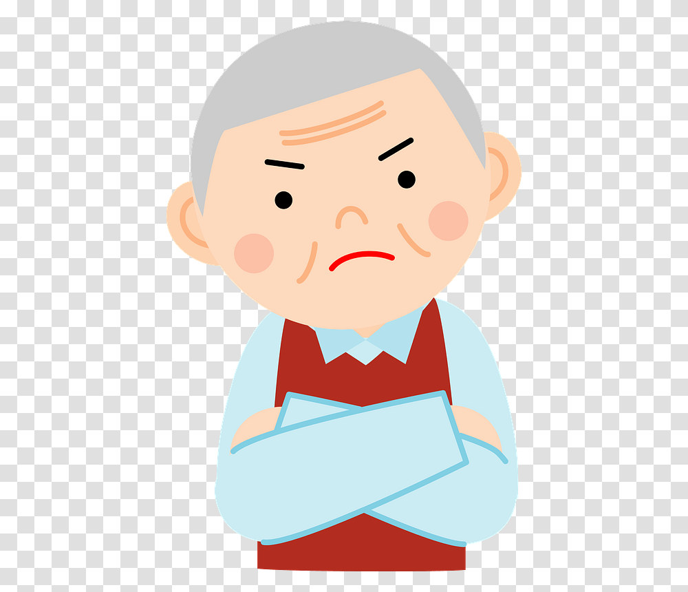 Old Man Angry Clipart Cartoon, Face, Head, Chef Transparent Png