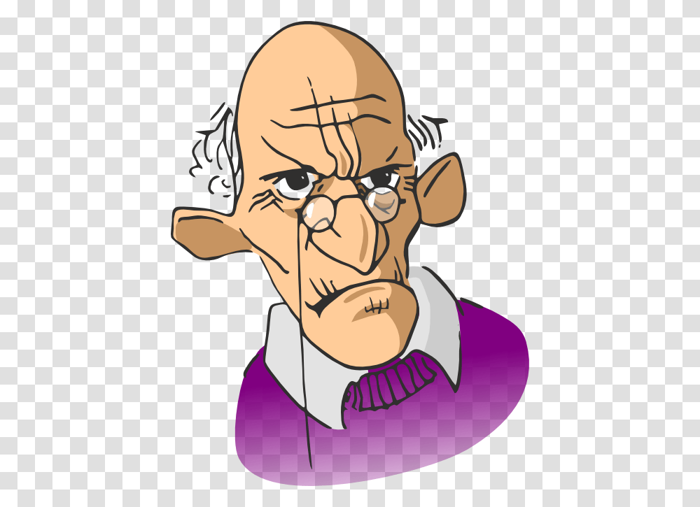 Old Man Clipart, Face, Person, Head, Smile Transparent Png