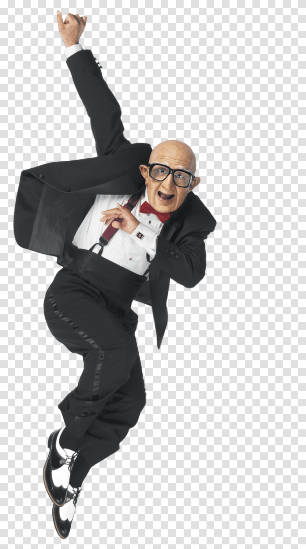 Old Man Dancing Six Flags Guy, Person, Shirt, Suit Transparent Png