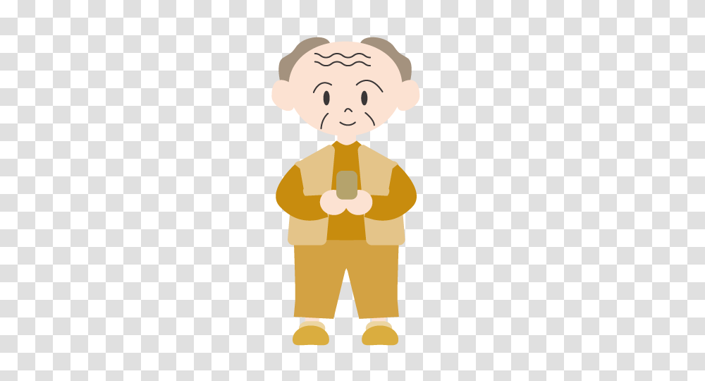 Old Man Elderly Mobile Illustration Free Family Clip Art, Costume, Face, Drawing Transparent Png