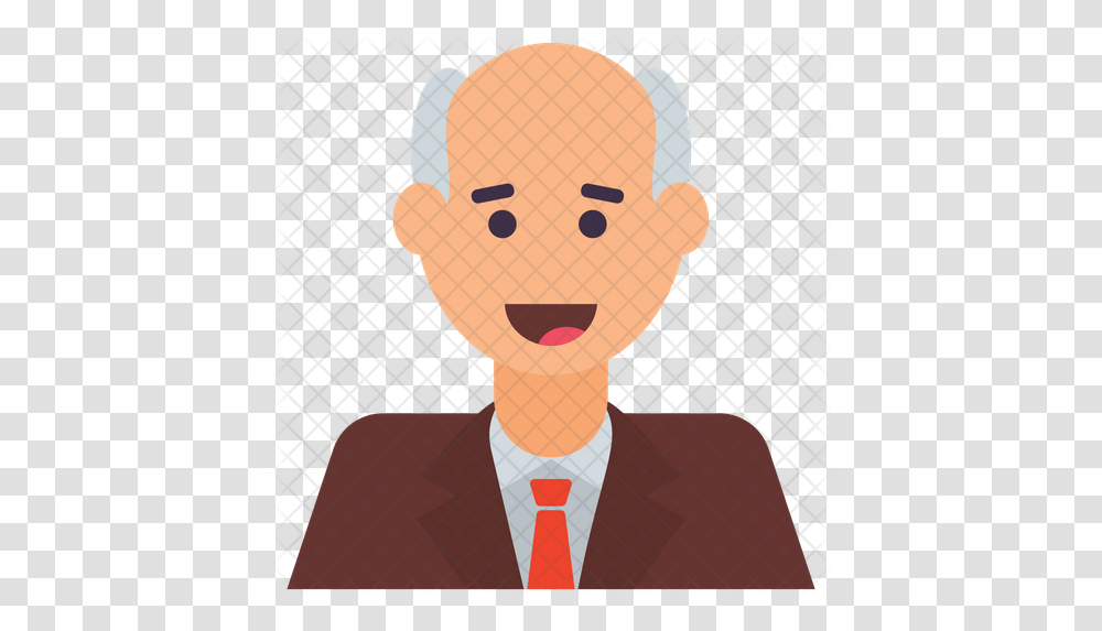 Old Man Icon Old Person, Face, Toy, Tie, Accessories Transparent Png