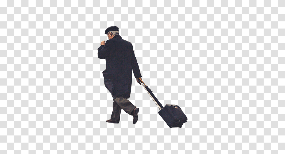Old Man Malking Suitcase Architecture People, Person, Human, Cleaning, Photography Transparent Png