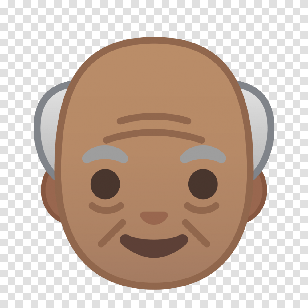 Old Man Medium Skin Tone Icon Noto Emoji People Faces Iconset, Head, Baby, Photography, Rattle Transparent Png