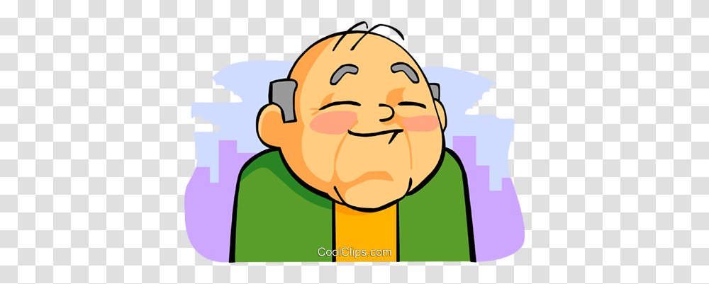 Old Man Royalty Free Vector Clip Art Illustration, Face, Head, Crowd, Photography Transparent Png