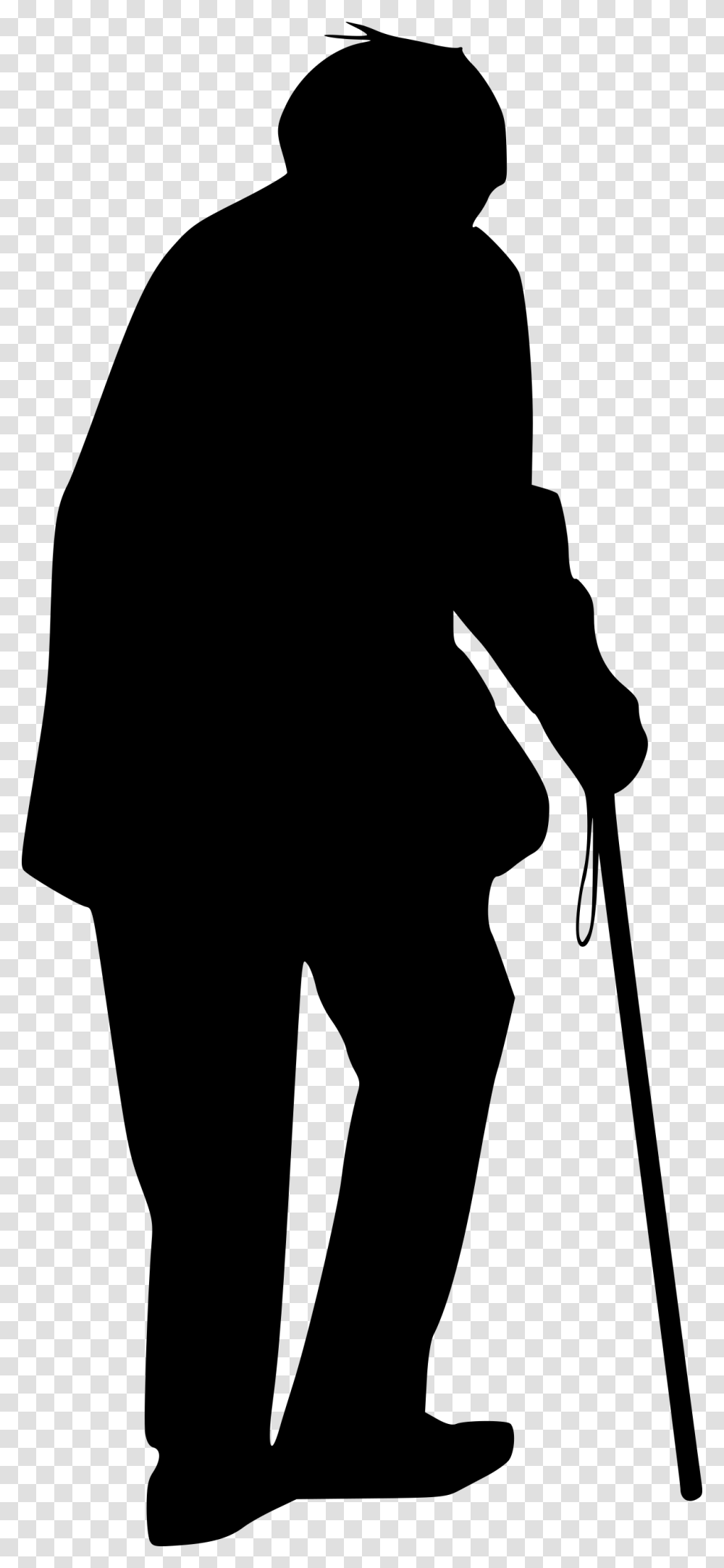 Old Man Silhouette, Gray, World Of Warcraft Transparent Png