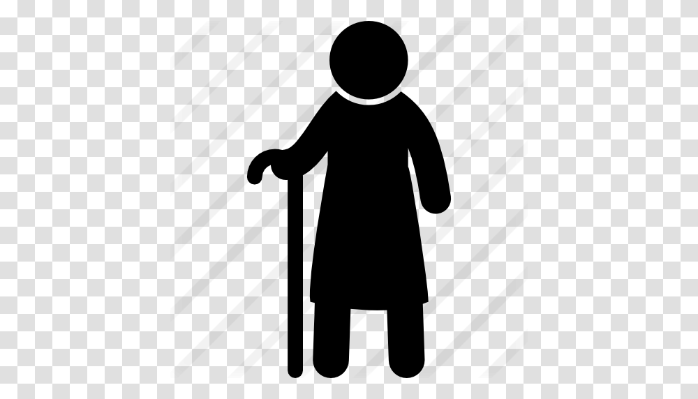 Old Man Standing With A Cane, Gray, World Of Warcraft Transparent Png