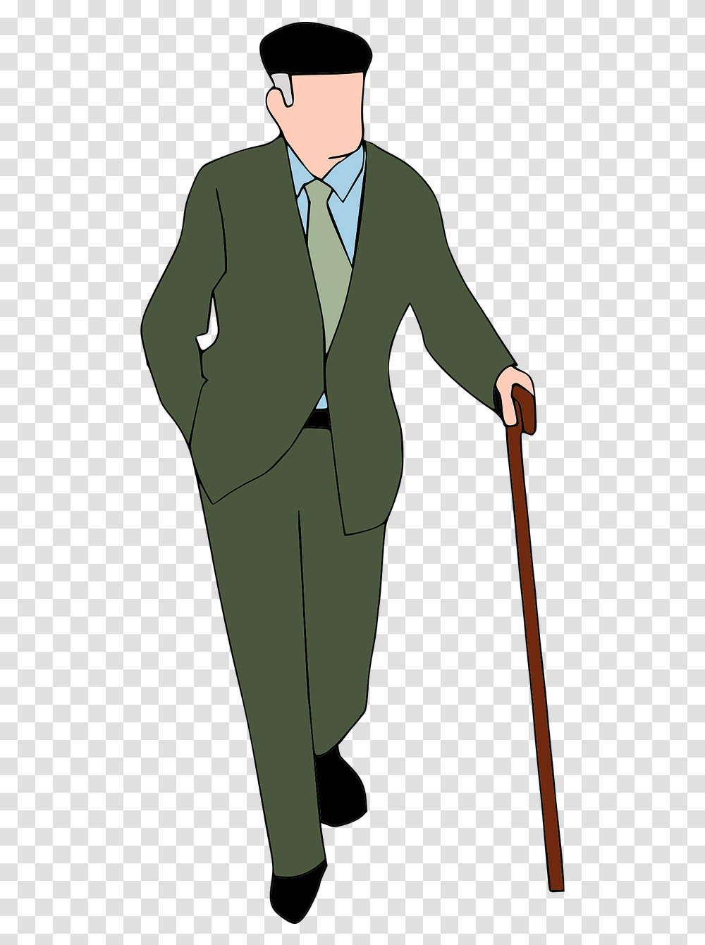 Old Man Walking Old Man Vector, Cane, Stick, Person, Human Transparent Png
