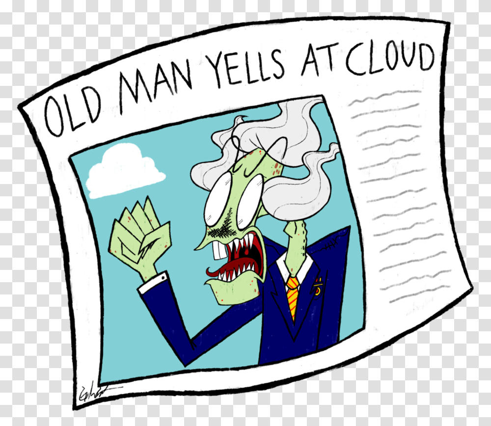 Old Man Yells At Cartoons, Label, Hand, Performer Transparent Png