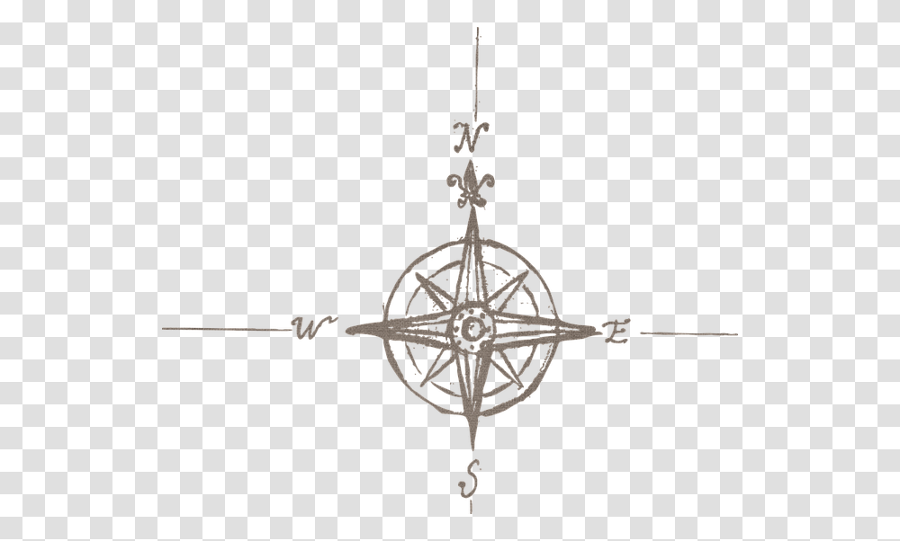 Old Map Compass, Chandelier, Lamp Transparent Png