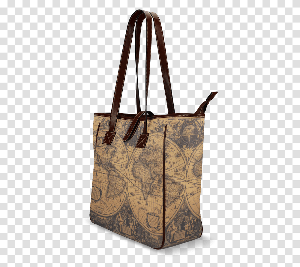 Old Map Tote Bag Shoulder Bag, Handbag, Accessories, Accessory, Purse Transparent Png