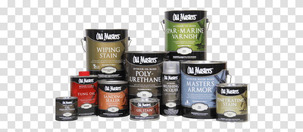 Old Masters Countertop, Paint Container, Tin, Text, Can Transparent Png