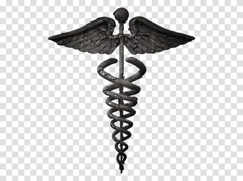 Old Medical Symbol, Spiral, Coil, Cross, Arrow Transparent Png